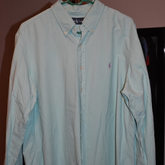 Men's XL Blue Ralph Lauren Casual Button-down Long Sleeve Shirt - Picture 1 of 2